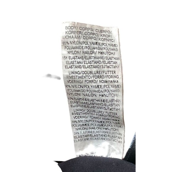 La Blanca Black Plunge Control Cross Strappy Back Maillot Swimsuit Size 14 - Picture 10 of 10